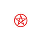 Red Pentagram Tattoo (Set of 2)