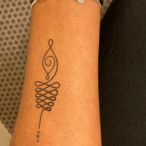 Unalome Mandala Tattoo (Set of 2)