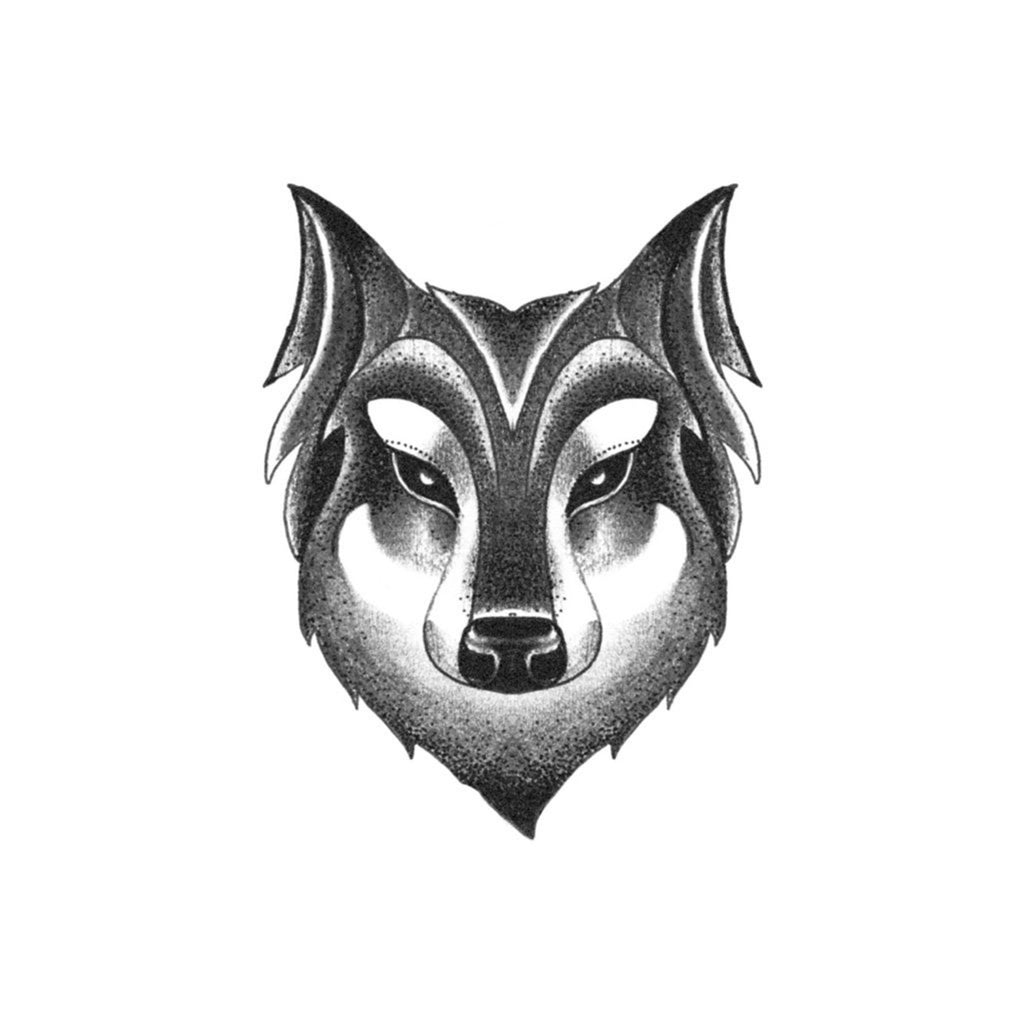 Wolf Face Tattoo