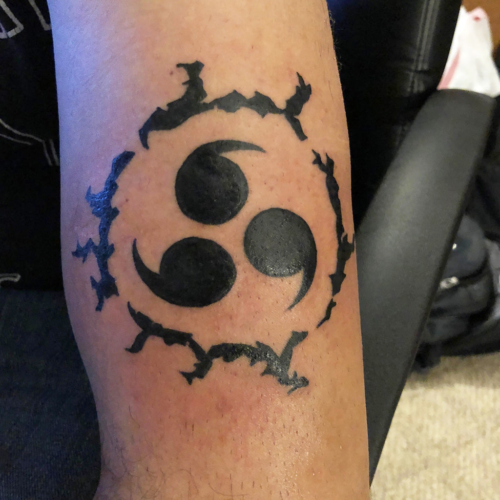sasuke mark temporary tattoo