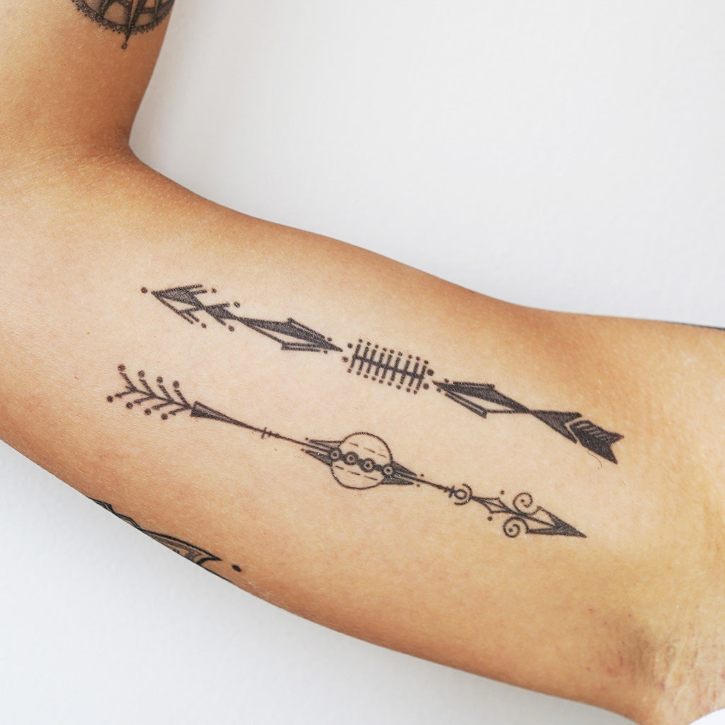 bohemian tattoo arrows