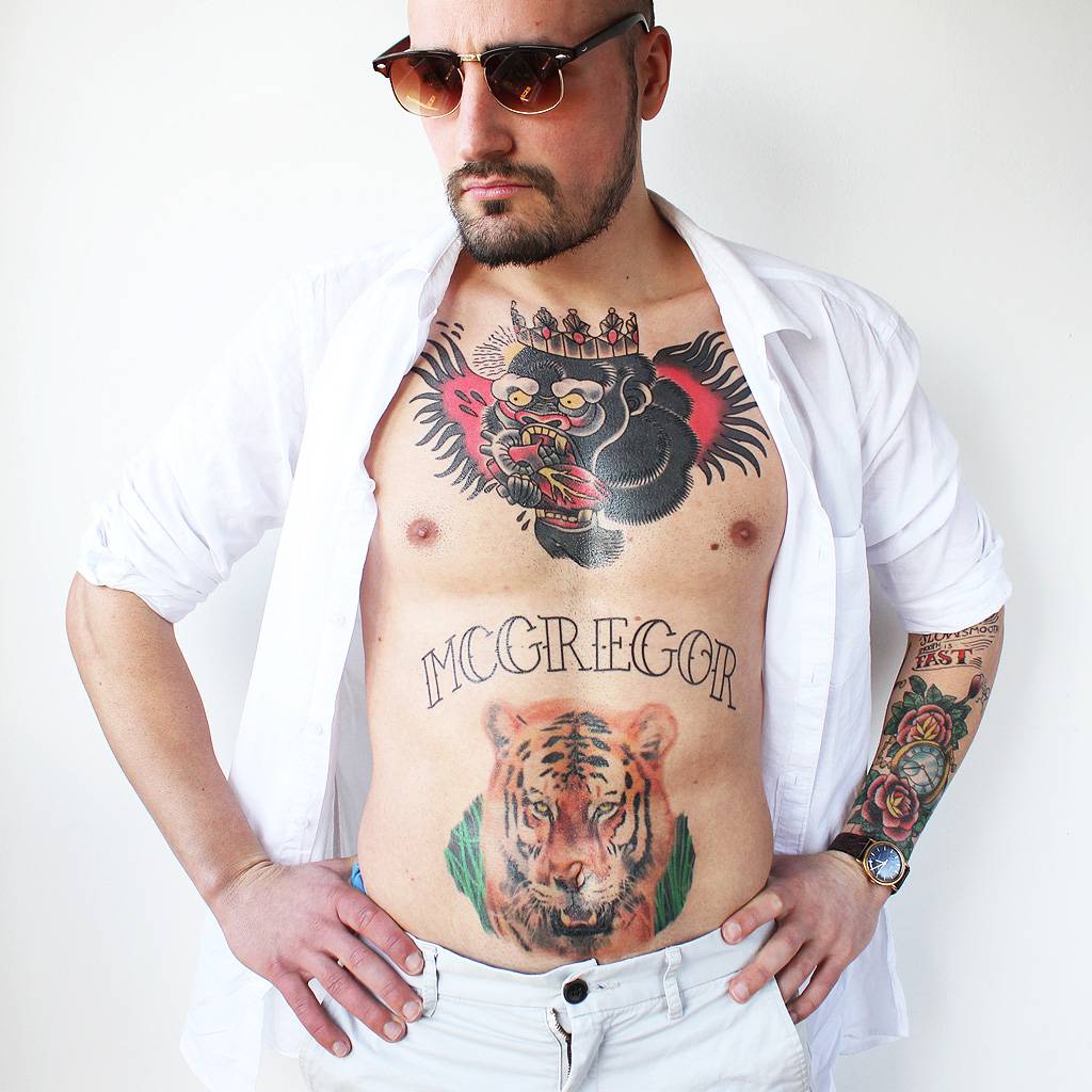 Conor McGregor Temporary Tattoo Set (9 tattoos) TattooIcon