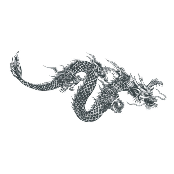 Dragon-tattoo II Drawing by Erla Alberts - Pixels