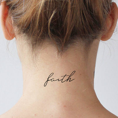 faith temporary tattoo
