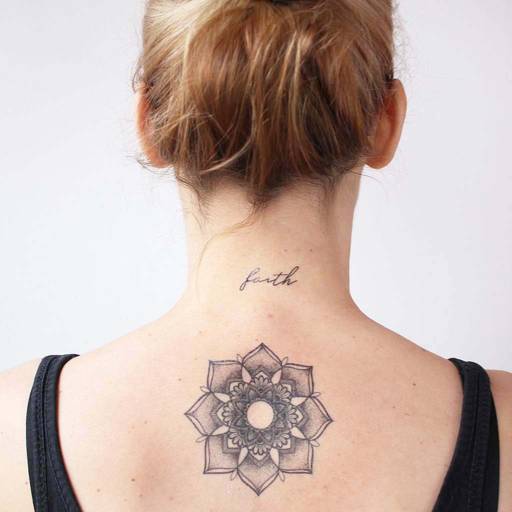 mandala flower tattoos