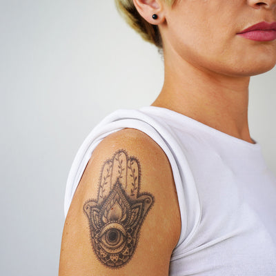 Gallery — Hamsa Tattoo, ellie tattoo color - thirstymag.com