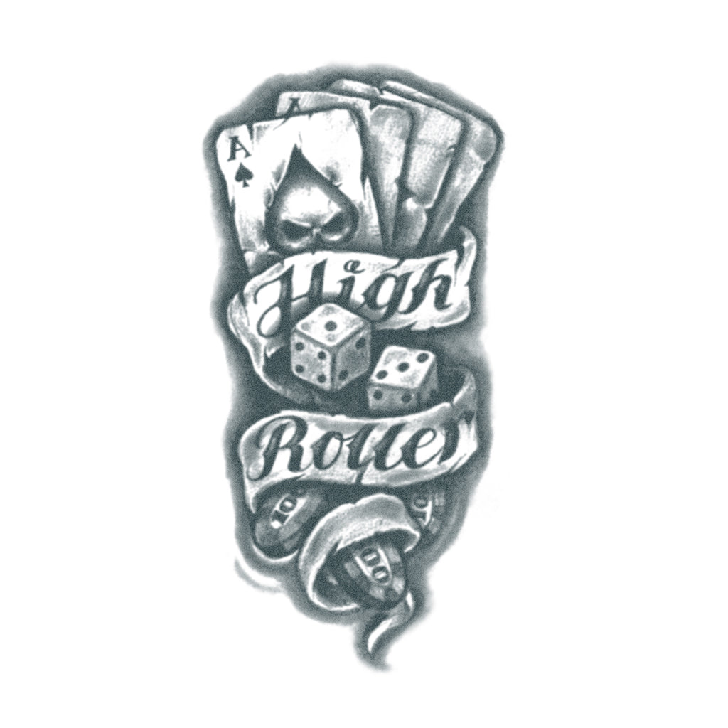 'High Roller' Realistic Temporary Tattoos | Tattoo Icon – TattooIcon