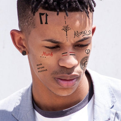 XXXTentacion Face Tattoos Set