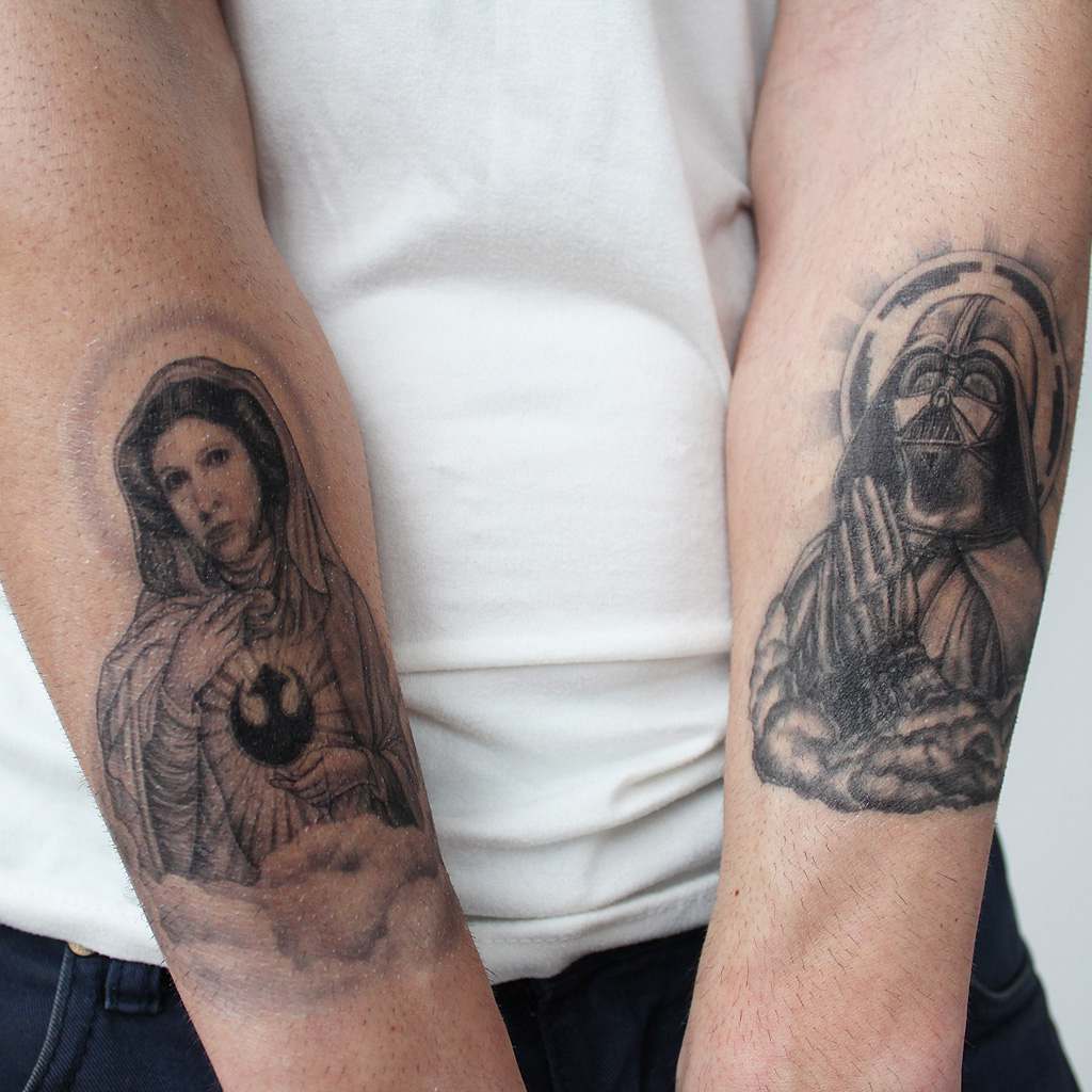vader and leio organa tattoos