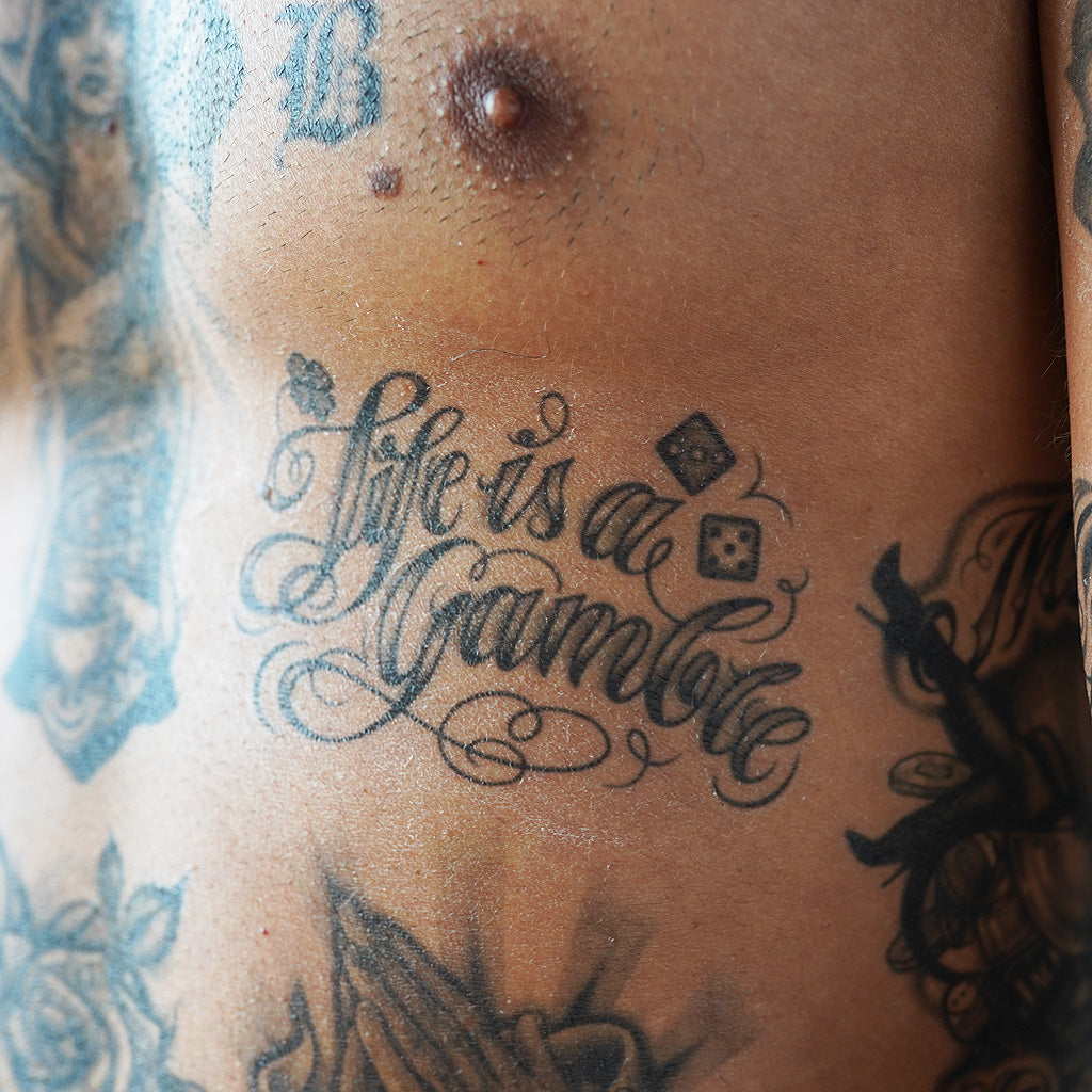 life is a gamble tattoo