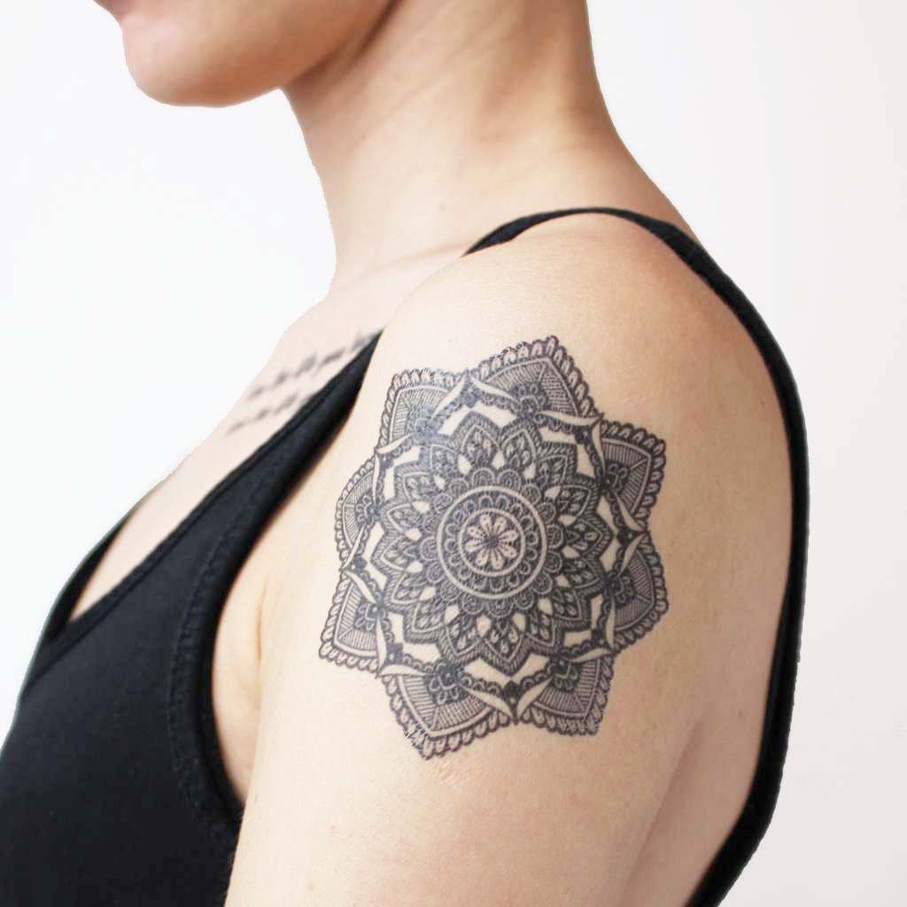 geometric mandala tattoo