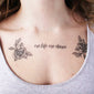 one life one chance quote temporary tattoo