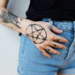 pentagram witch tattoo