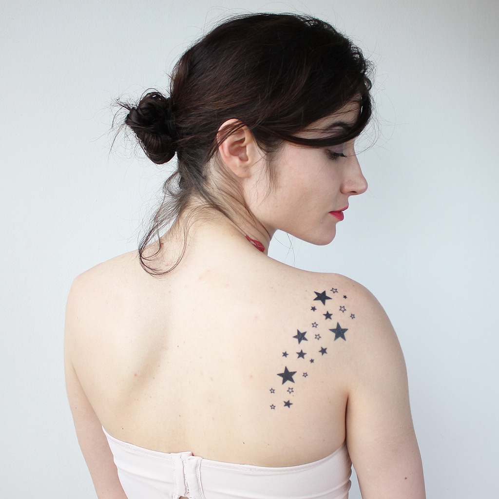 Sparkly Stars Temporary Tattoo TattooIcon