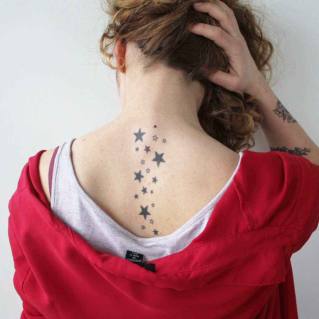 Sparkly Stars Temporary Tattoo TattooIcon