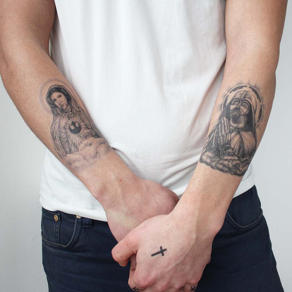 leia and vader tattoos