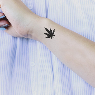 Weed leaf tattoo by Karry KaYing Poon  Tattoogridnet