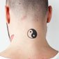 temporary tattoo ying yang