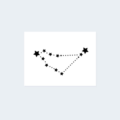Capricorn Constellation Tattoo (Set of 2)