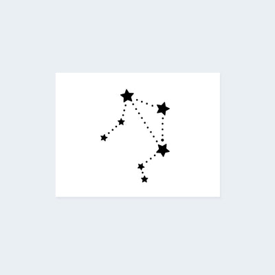 Libra Constellation Tattoo (Set of 2)