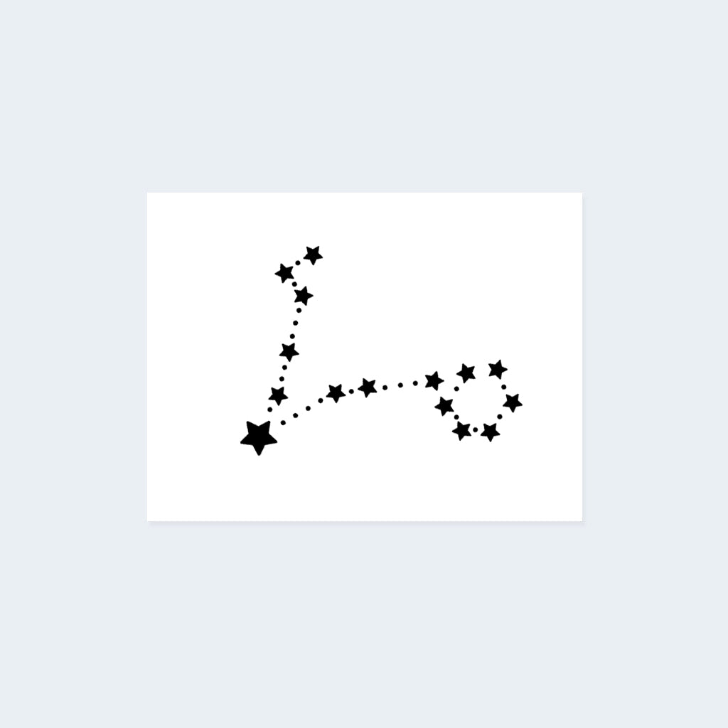 Pisces Constellation Tattoo (Set of 2)