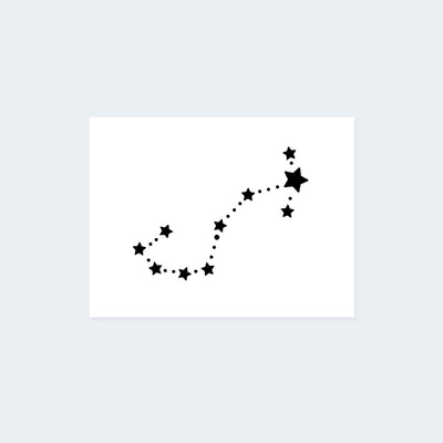 Scorpio Constellation Tattoo (Set of 2)