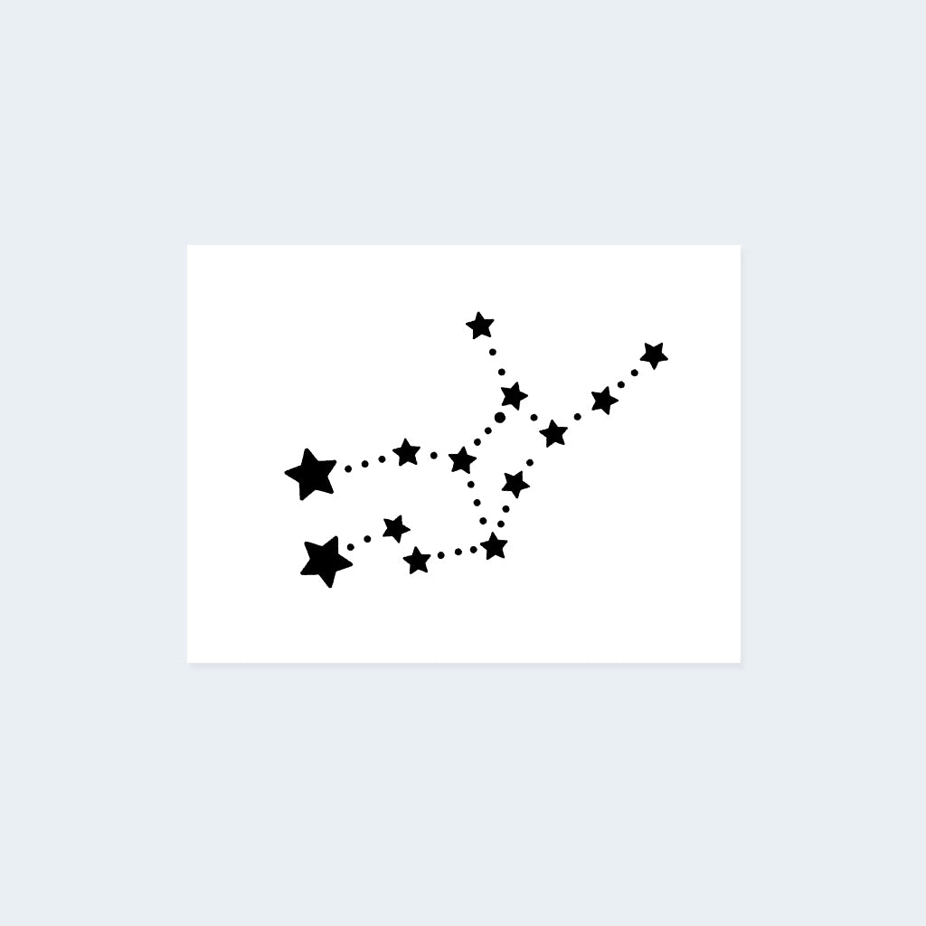 Virgo Constellation Tattoo (Set of 2)